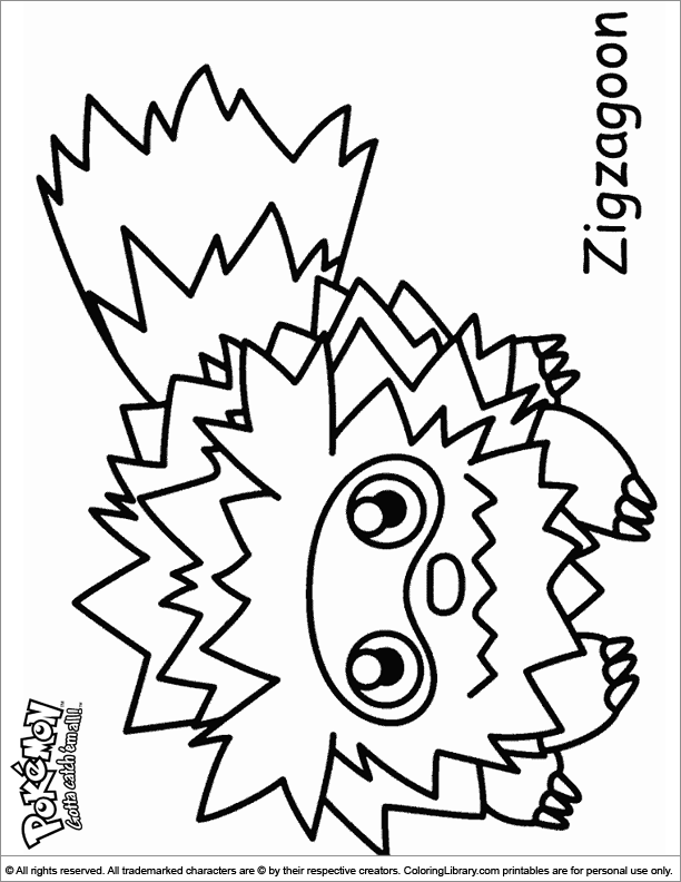 Pokemon coloring pages free