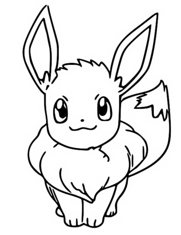 Coloring pages pokãmon eevee