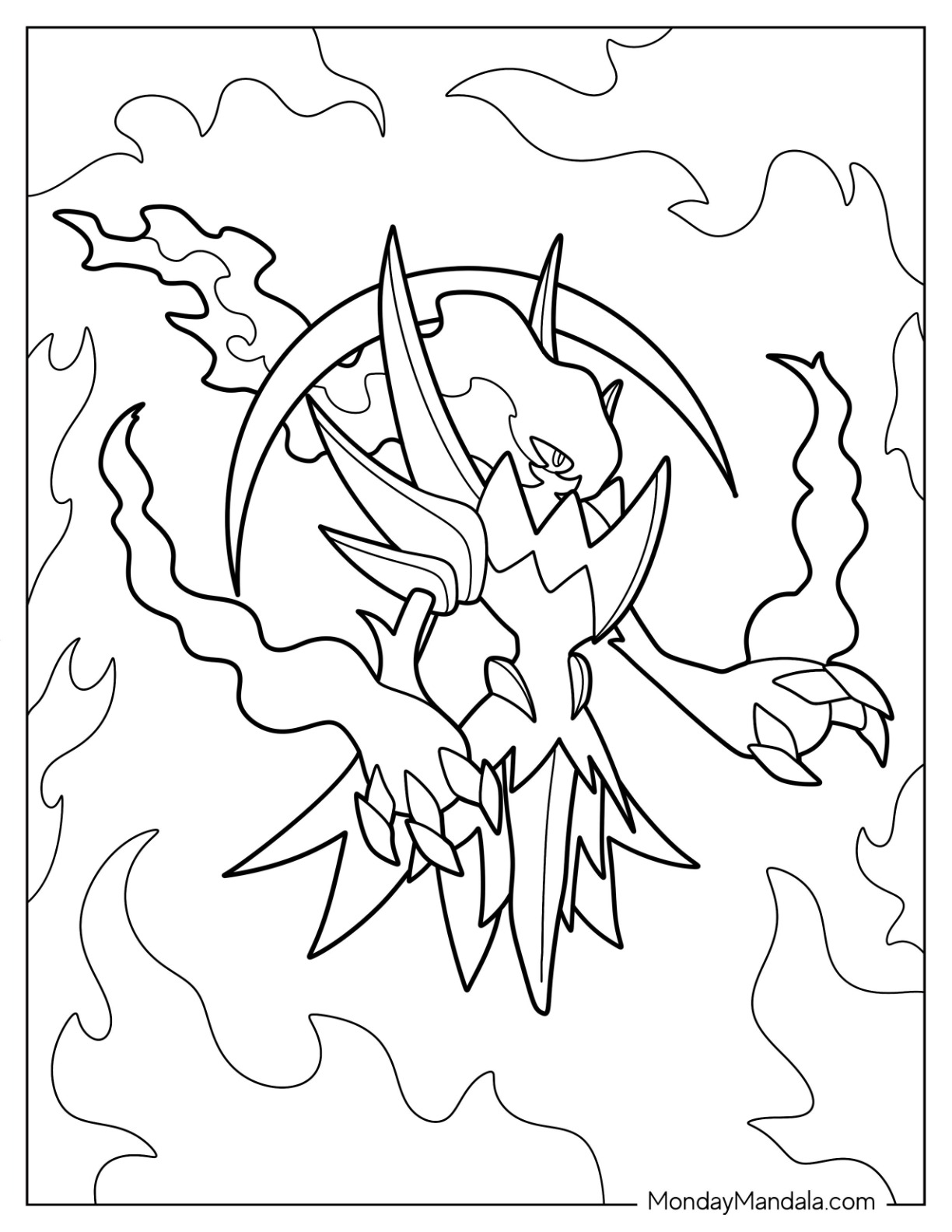 Legendary pokemon coloring pages free pdf printables