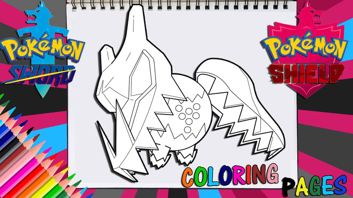 Pokemon sword and shield regidrago coloring page by playhouse on