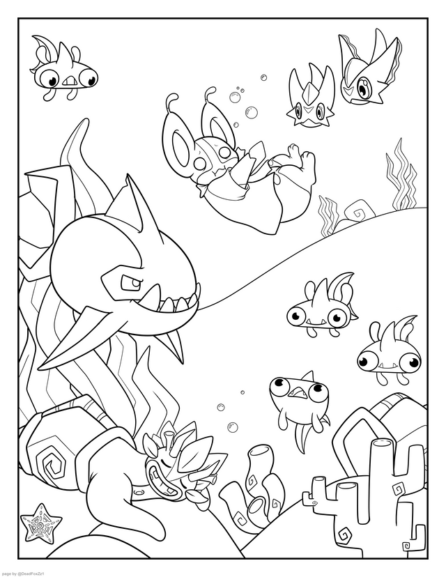 Thought i might share something iv been working on temtem coloring pages free to color and printer page sized rplaytemtem