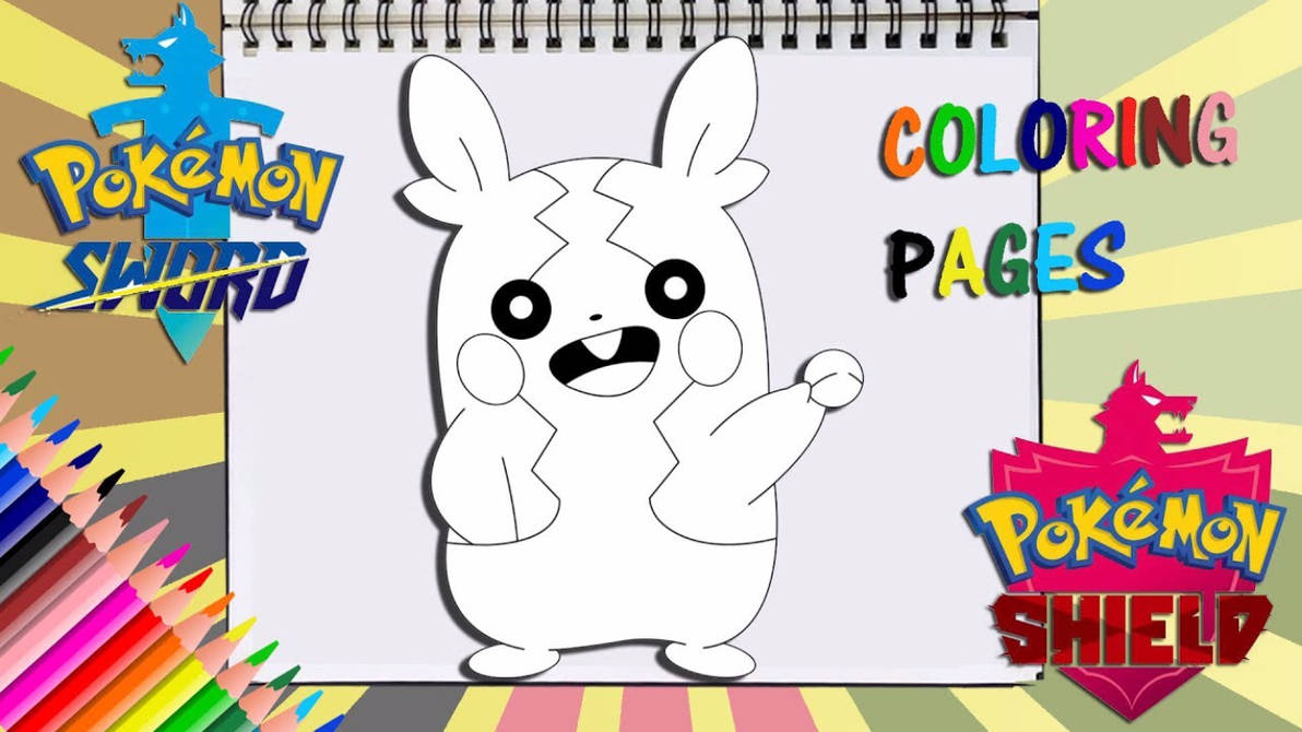 Pokemon sword and shield morpeko coloring page by playhouse on