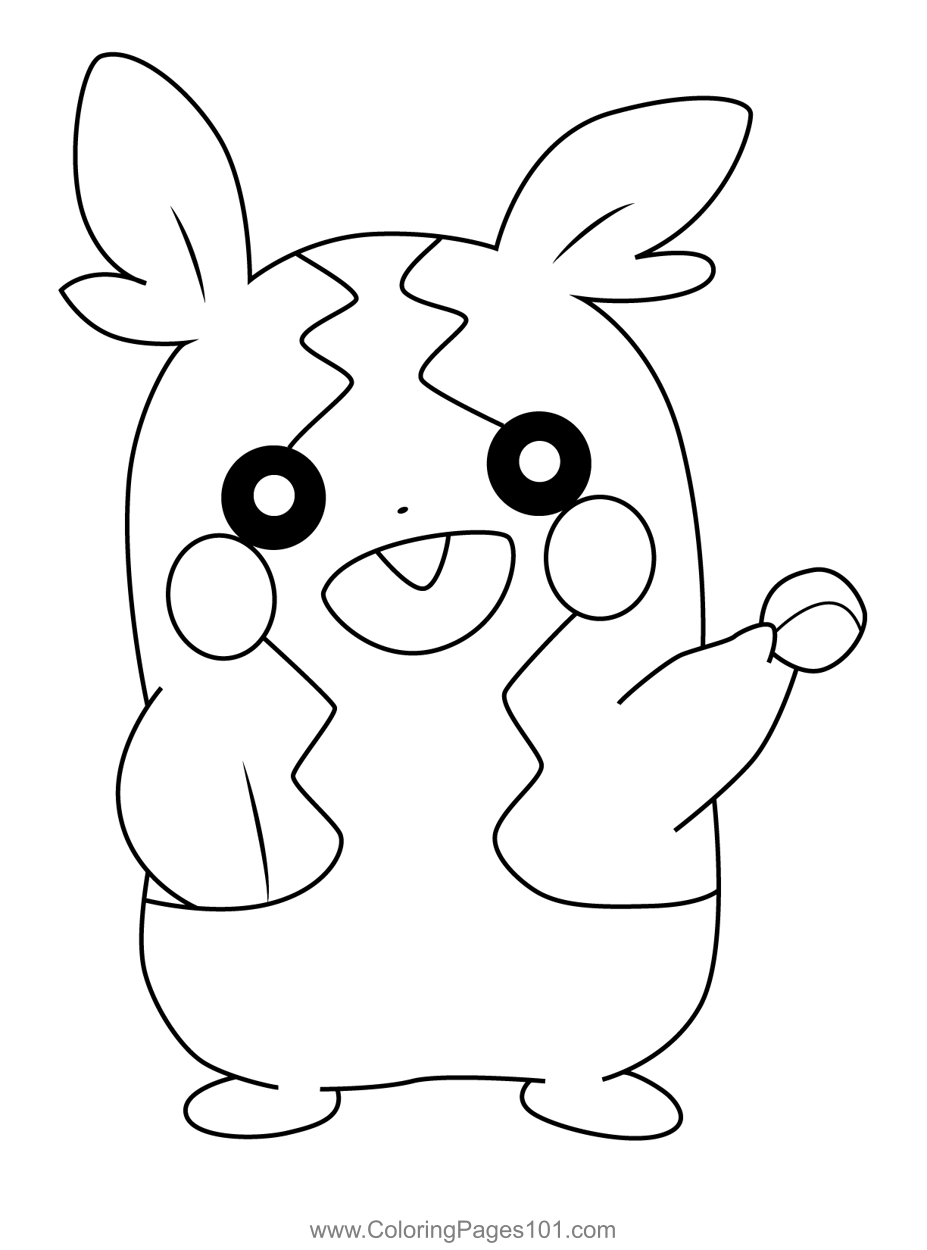 Morpeko pokemon coloring page for kids