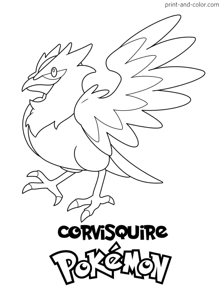 Pokemon sword and shield coloring pages â
