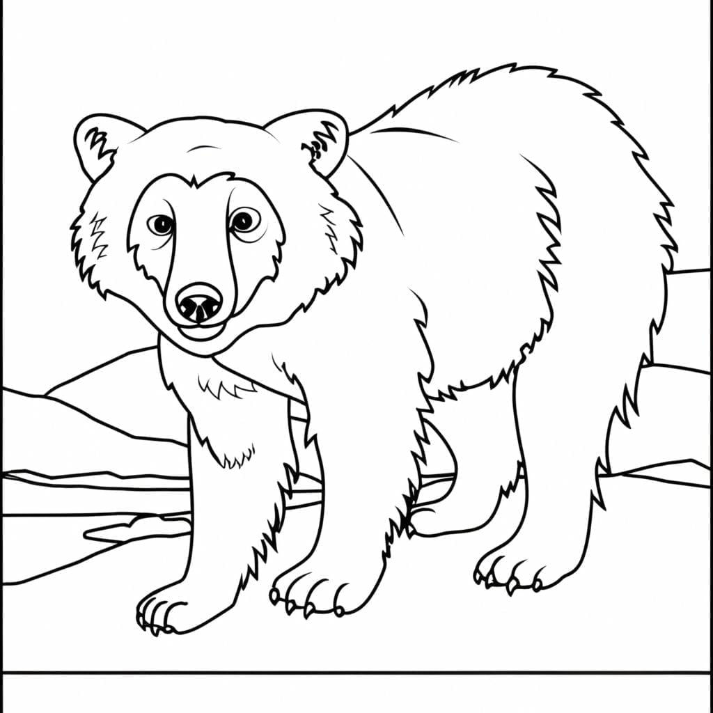 Arctic animal coloring pages free printable