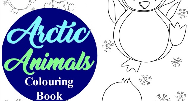 Arctic animal colouring pages