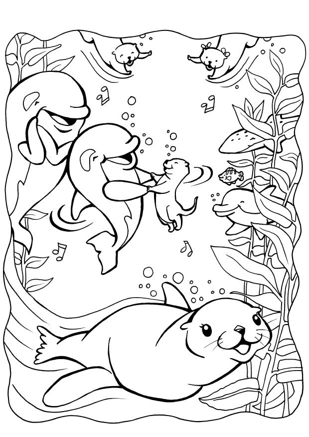 Arctic animals coloring pages