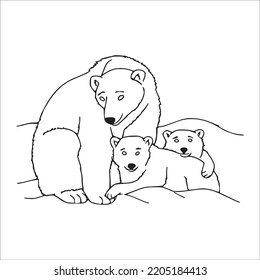 Polar bear coloring pages images stock photos d objects vectors