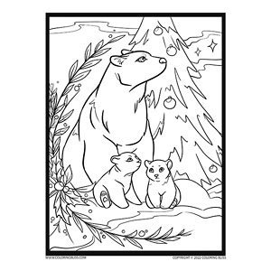 Polar bear coloring page