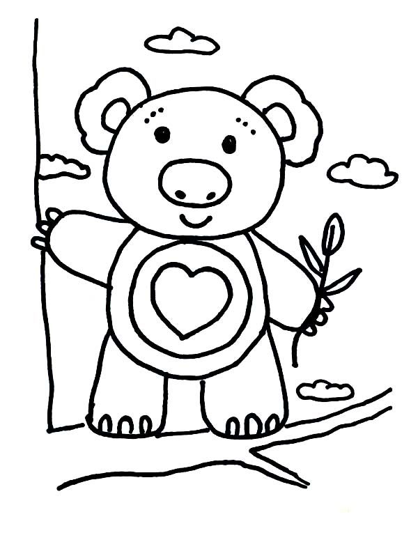 Koala bear climbing tree coloring page color luna tree coloring page dinosaur coloring pages bear coloring pages