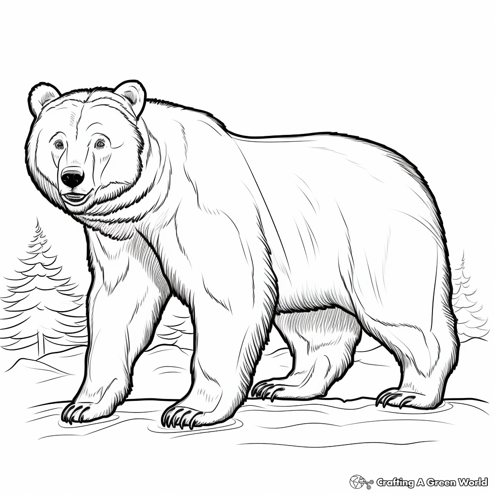 Black bear coloring pages