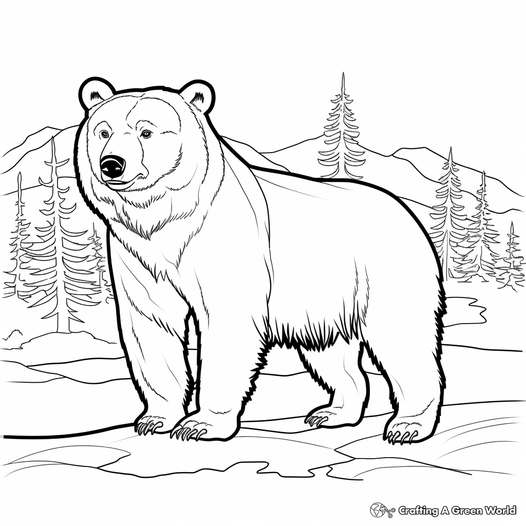 Black bear coloring pages