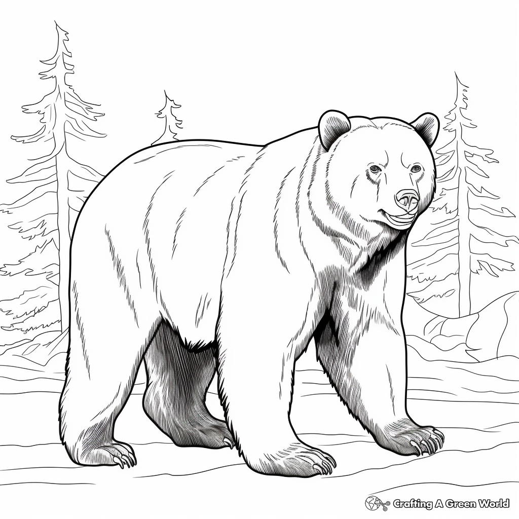 Black bear coloring pages