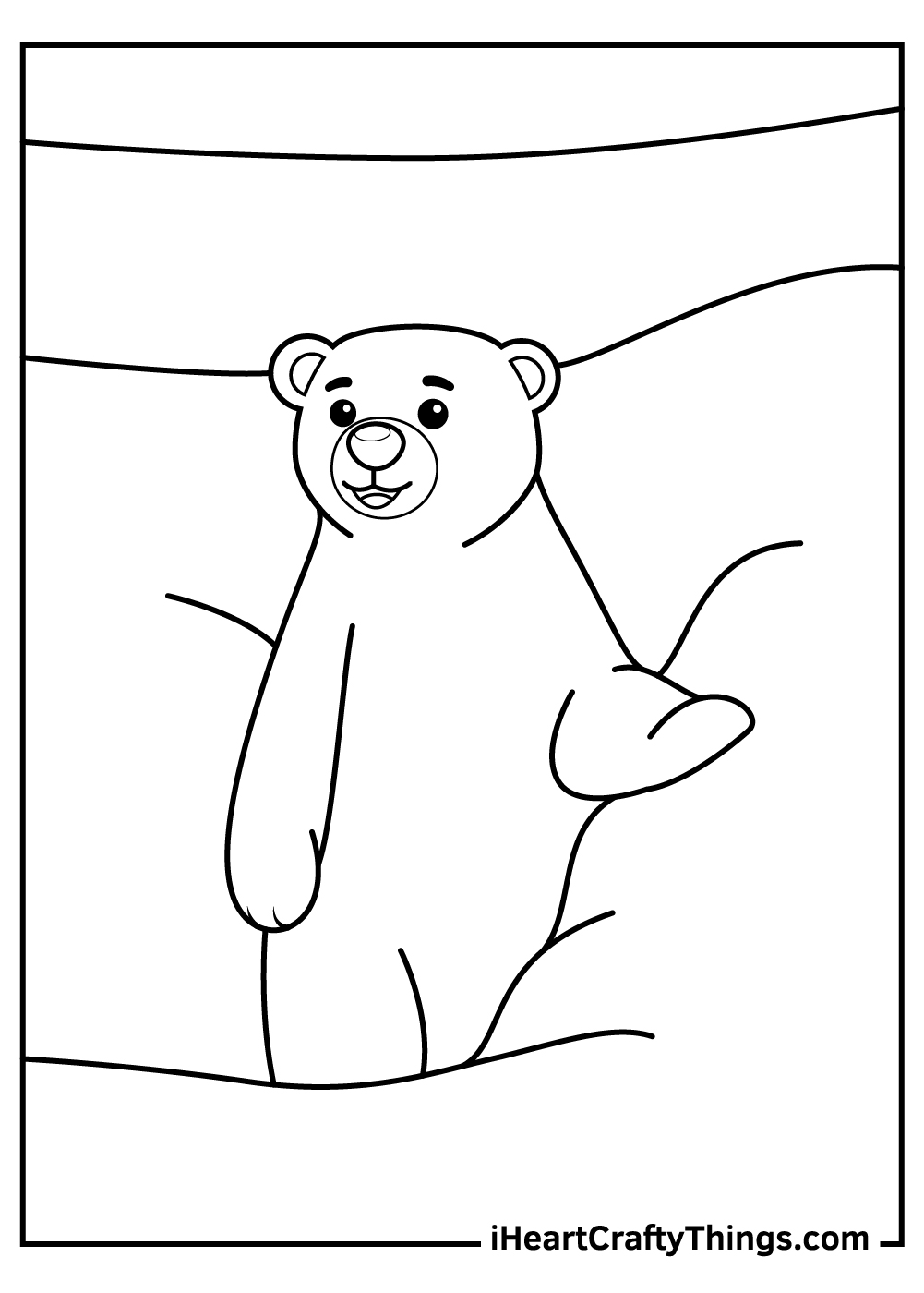 Polar bears coloring pages free printables