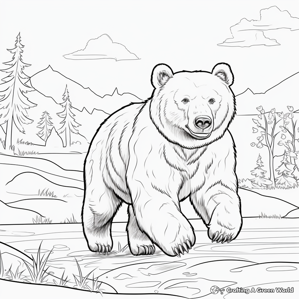 Black bear coloring pages