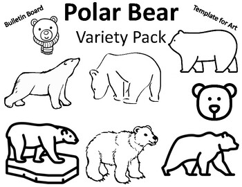 Polar bear templates polar bear coloring page polar bear bulletin board winter