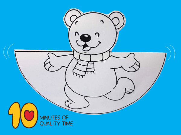 Dancing polar bear craft â minutes of quality time