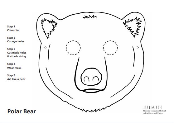 Make your own polar bear mask natural history national of ireland