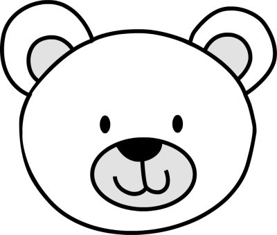 Download polar bear black and white png image clipart png free freepngclipart bear face drawing bear face teddy bear outline