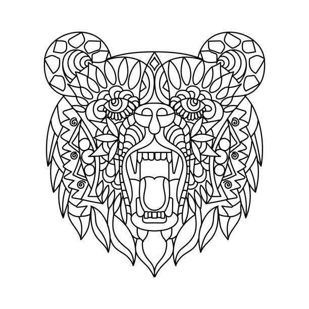 Coloring book template stock photos pictures royalty