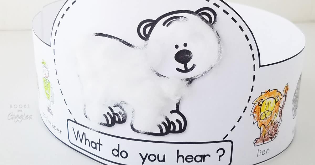 Polar bear polar bear story retelling crowns free printable