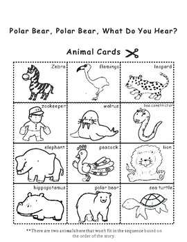 Polar bear what do you hear by eric carle sequencing activity tpt