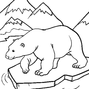 Polar bear coloring pages printable for free download