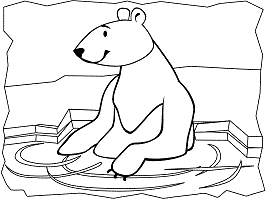Polar bears coloring pages