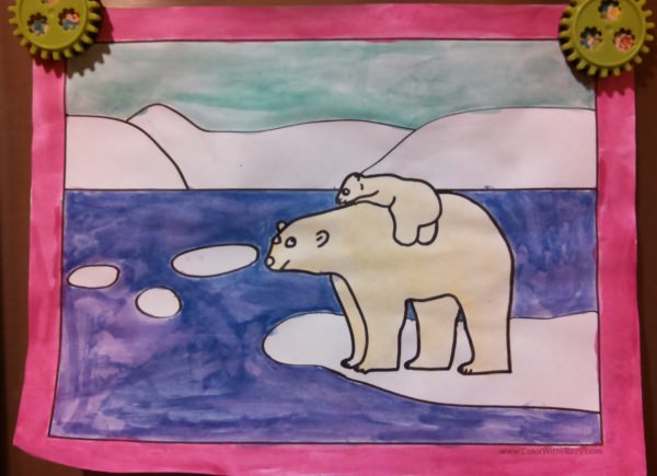 Polar bear coloring pages â arctic giants cute babies