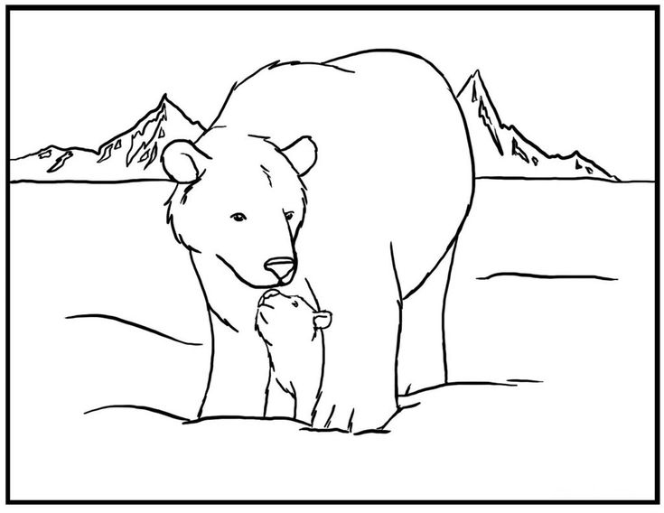 Free printable polar bear coloring pages for kids animal coloring pages polar bear coloring page bear coloring pages