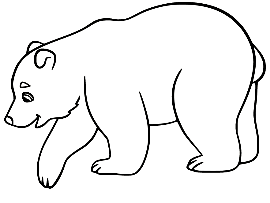 Polar bear coloring pages printable for free download