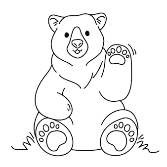 Polar bears color pages images