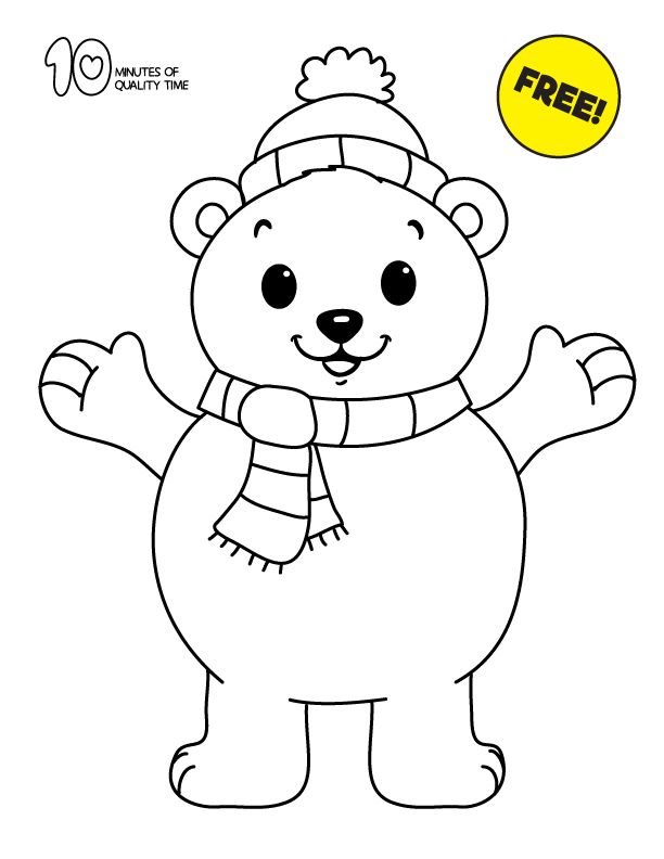 Polar bear coloring page polar bear coloring page bear coloring pages polar bear color