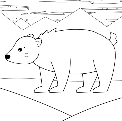 Polar bears coloring pages free coloring pages