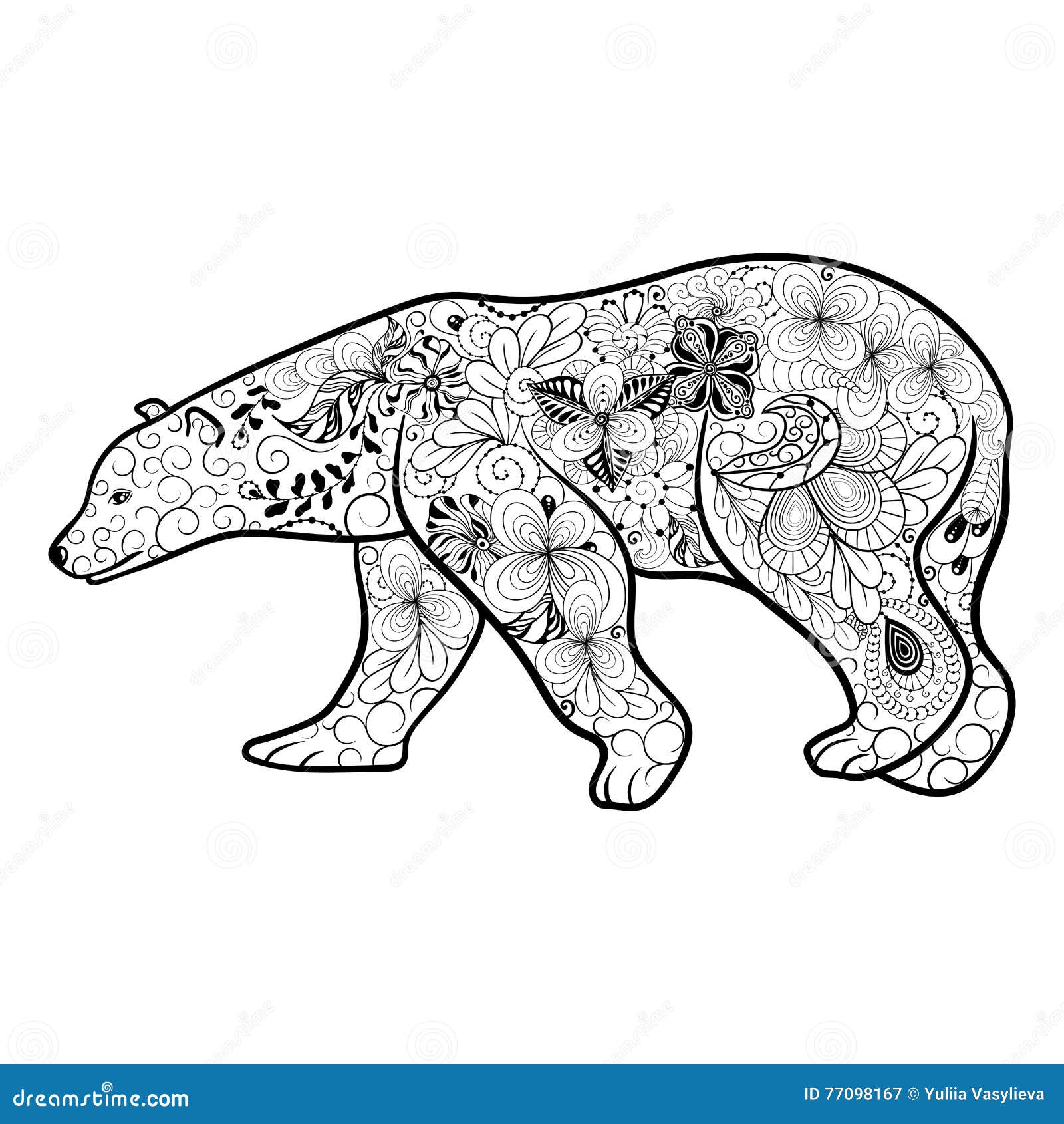 Polar bear black white stock illustrations â polar bear black white stock illustrations vectors clipart