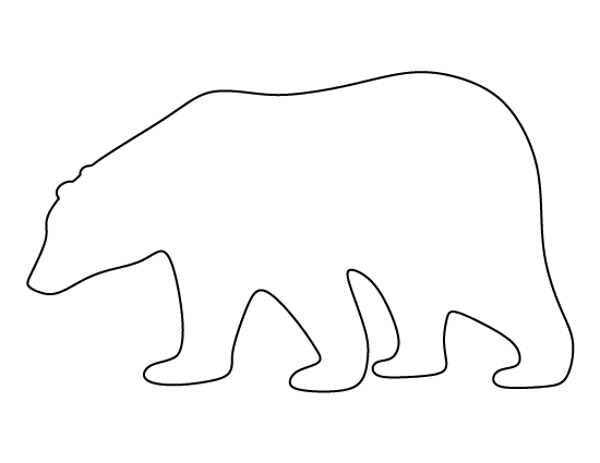Free printable polar bear template