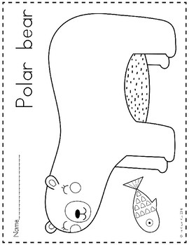 Arctic animals coloring pages by the kinder kids tpt