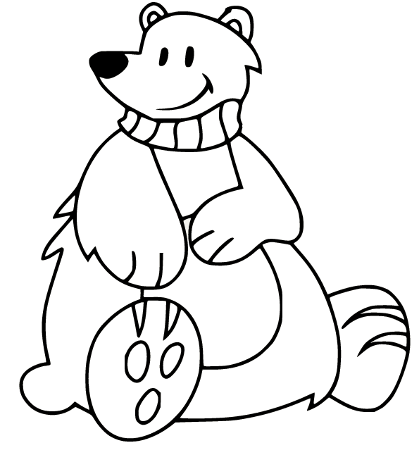 Polar bear coloring pages printable for free download