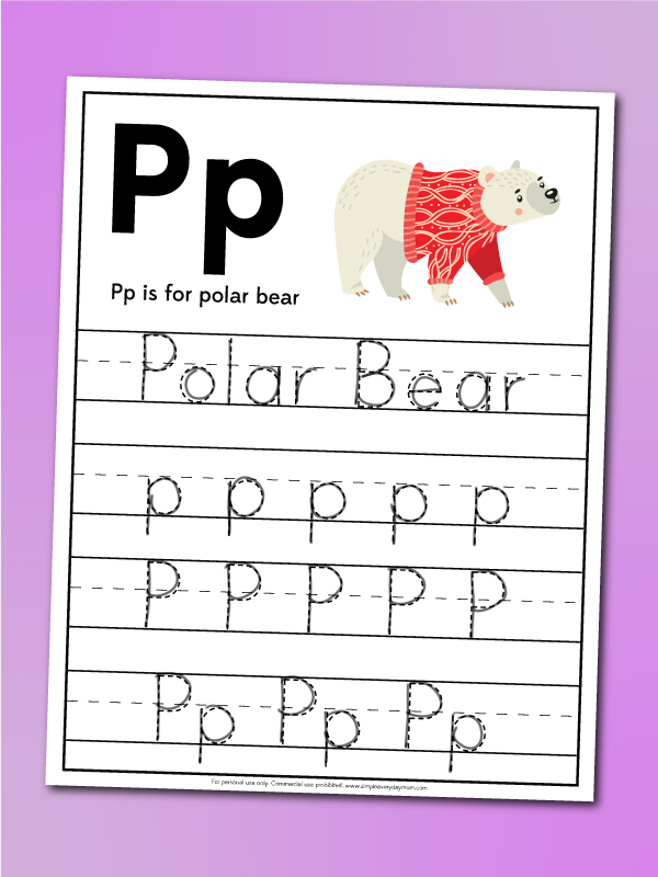 Free printable polar bear worksheets for kids