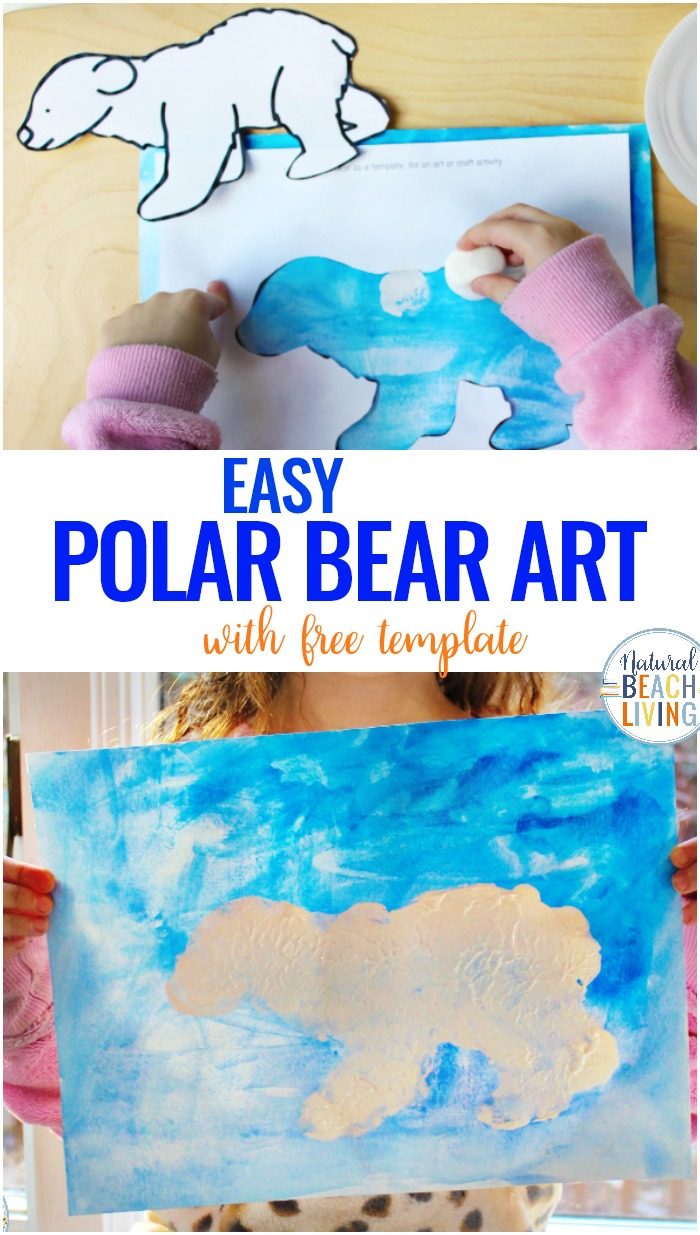 Polar bear art for preschoolers