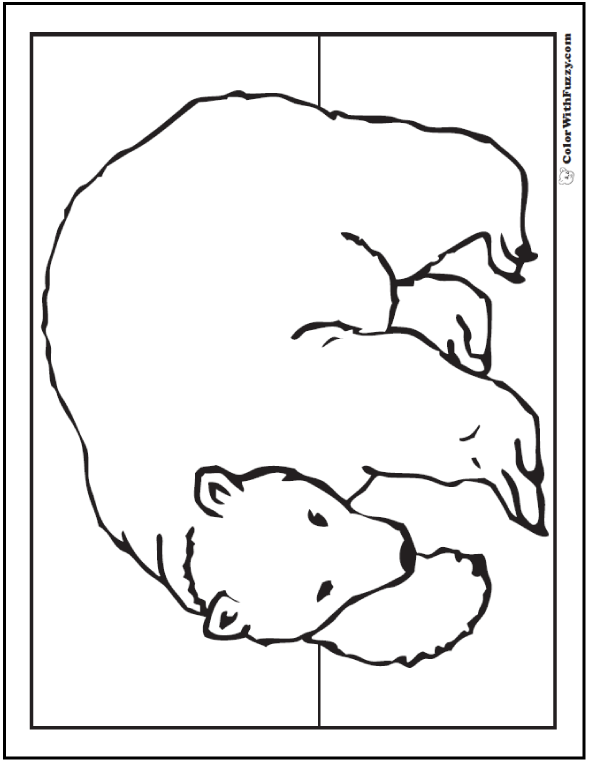 Polar bear coloring pages â arctic giants cute babies
