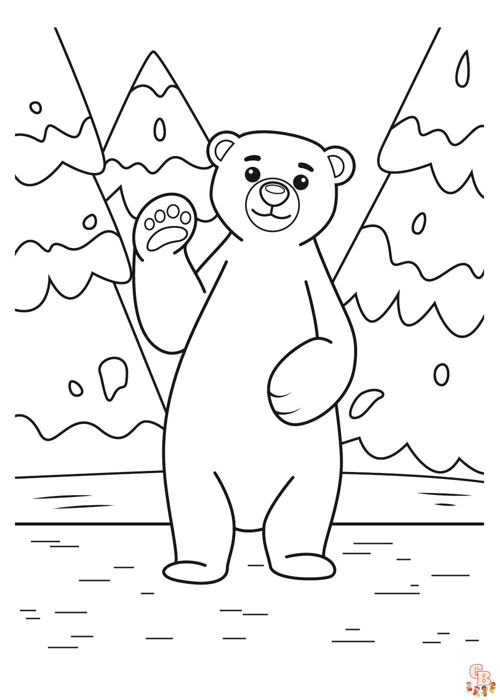 Discover the best christmas polar bear coloring pages