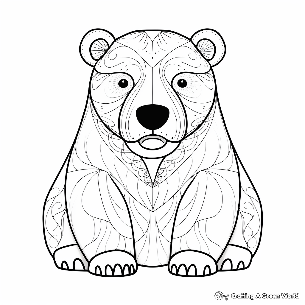 Polar bear coloring pages