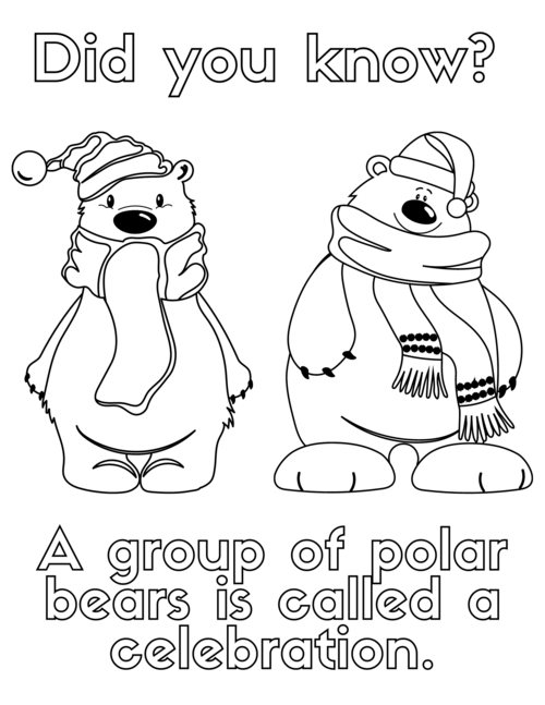 Free polar bear coloring pages