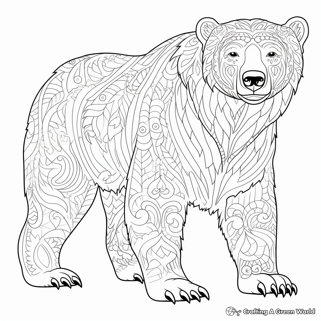 Polar bear coloring pages