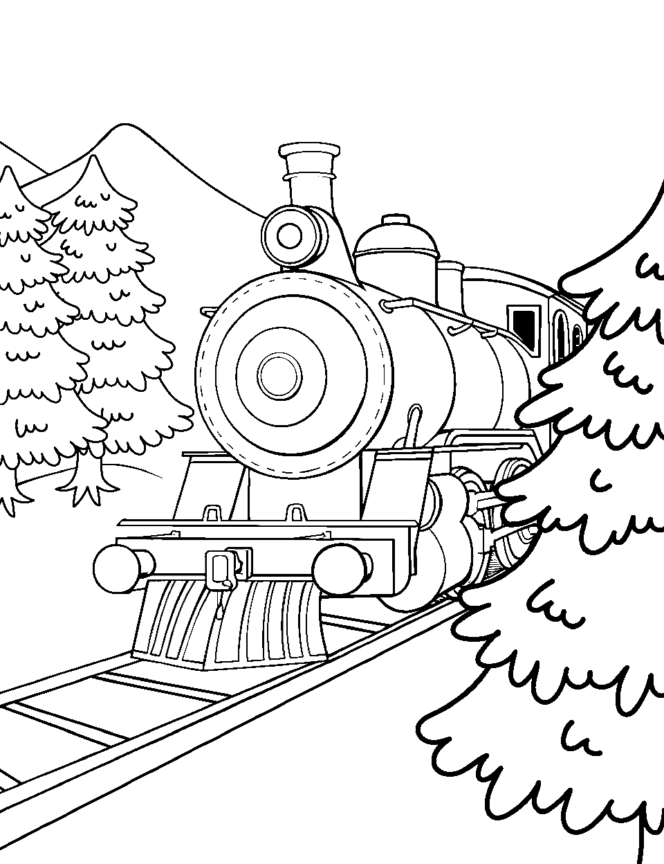 Train coloring pages free printable sheets