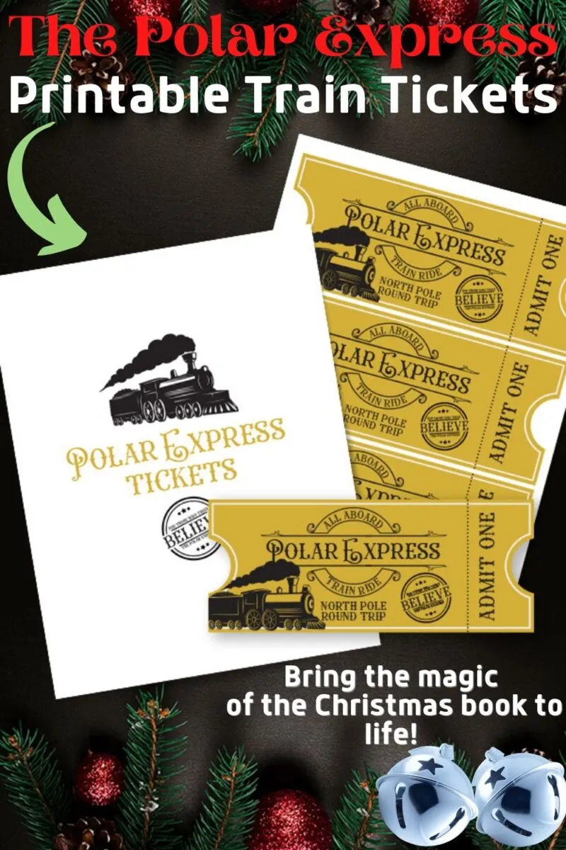 Free printable polar express train tickets pdf