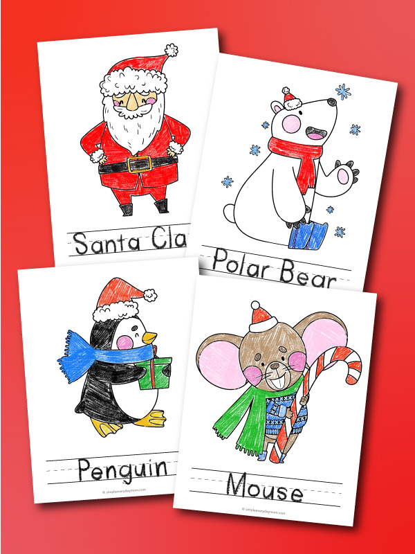 Christmas coloring pages for kids free printable