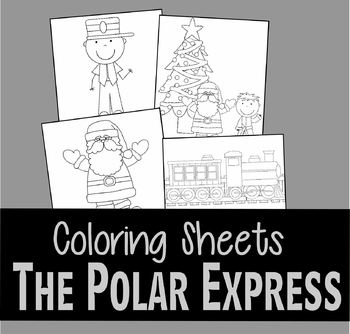 Polar express coloring sheets by beth gorden tpt