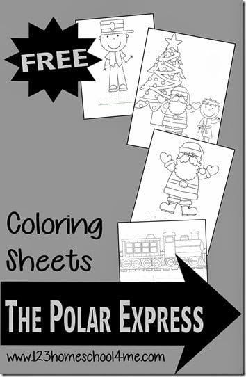 Polar express coloring pages